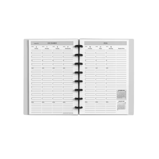 Levenger 2026 Circa Sunday Start Weekly Agenda, Vertical Outlet