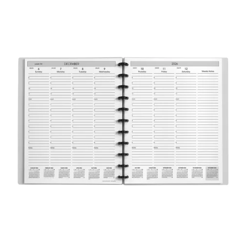 Levenger 2026 Circa Sunday Start Weekly Agenda, Vertical Outlet