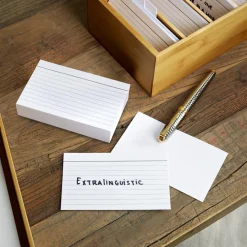 Levenger 100 Horizontal Ruled 3 x 5 Cards Best