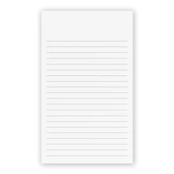 Levenger 250 Personalized 3 x 5 Cards, Vertical Ruled New