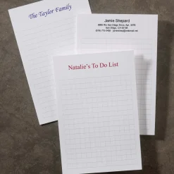 Levenger 250 Personalized 4 x 6 Cards, Vertical Grid Discount