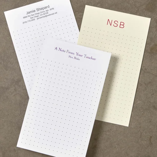 Levenger 100 Personalized 3 x 5 Cards, Vertical Dot Grid Best