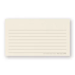 Levenger 250 Personalized Wallet Cards, Horizontal Ruled New