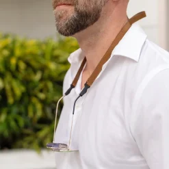 Levenger Adjustable Leather Eyeglass Strap New