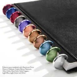 Levenger Aluminum Circa Notebook Discs (set of 11) Outlet