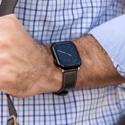 Levenger Bomber Jacket Apple Watch Strap Mocha