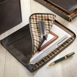 Levenger Bomber Jacket Briefolio Mocha