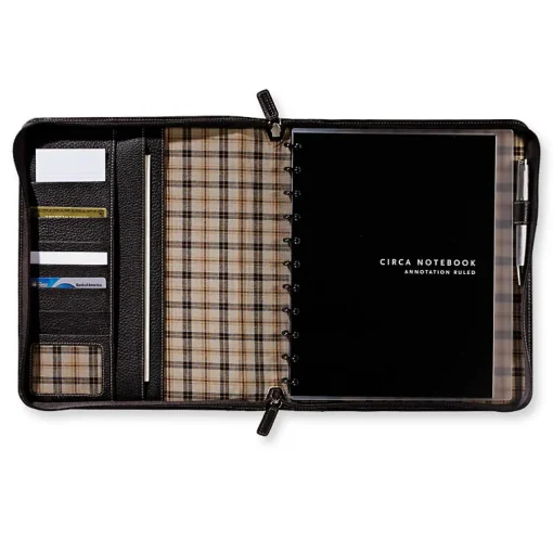 Levenger Bomber Jacket Circa Zip Pro Folio Clearance
