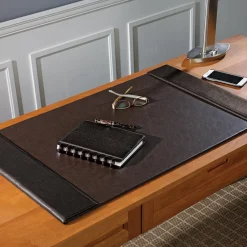 Levenger Bomber Jacket Oversized Desk Pad Mocha Discount