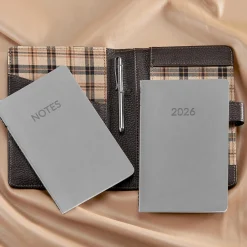 Levenger Bomber Jacket True Notes Monthly Agenda Bundle Mocha Clearance