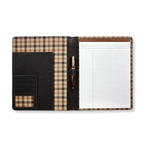 Levenger Bomber Jacket Tuckaway Folio Mocha Discount