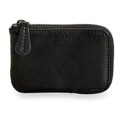 Levenger Bomber Jacket Zip Card Wallet Mocha Discount