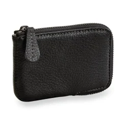 Levenger Bomber Jacket Zip Card Wallet Mocha Discount