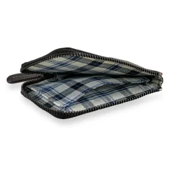 Levenger Bomber Jacket Zip Card Wallet Mocha Discount