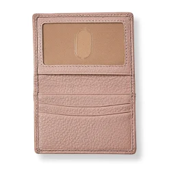 Levenger Carrie Essential Card Wallet Blush New