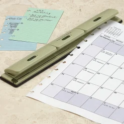 Levenger Circa 1-2-3 Portable Discbound Notebook Punch Green New