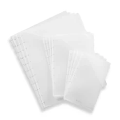 Levenger Circa Clear Discbound Notebook Pocket Dividers (set of 4) Hot
