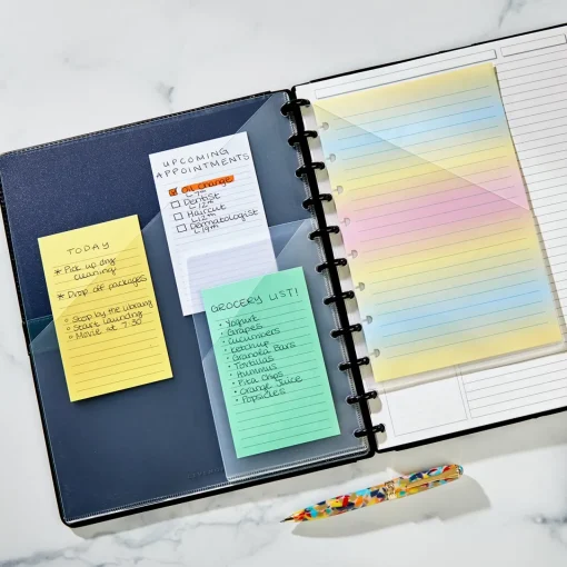 Levenger Circa Clear Discbound Notebook Pocket Dividers (set of 4) Hot