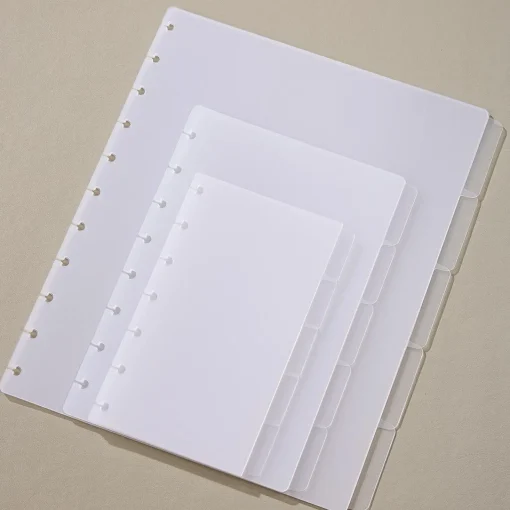Levenger Circa Clear Discbound Notebook Dividers (set of 5)