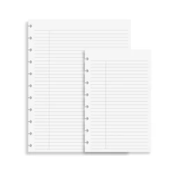 Levenger Circa College Ruled without Title Box Discbound Refill (100 sheets)