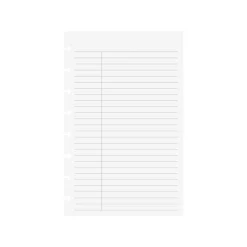 Levenger Circa College Ruled without Title Box Discbound Refill (100 sheets)