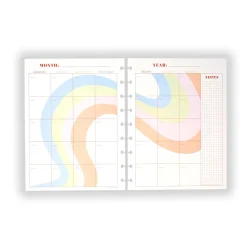 Levenger Circa Colorfull Weekly/Monthly Undated Agenda Refill (40 sheets) Clearance