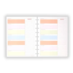 Levenger Circa Colorfull Weekly/Monthly Undated Agenda Refill (40 sheets) Clearance
