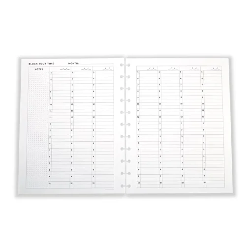 Levenger Circa Discbound Notebook Time Tracker Set Outlet