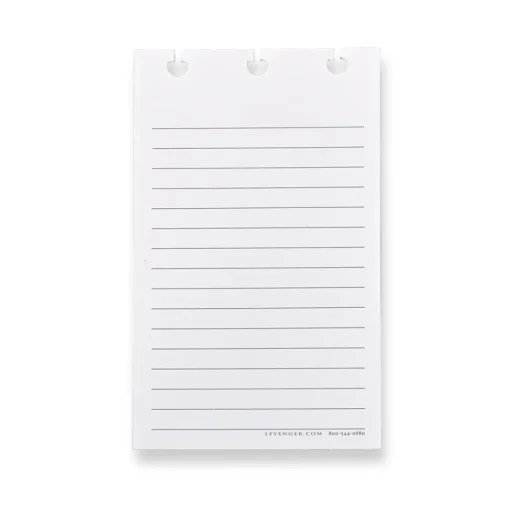 Levenger Circa Jotlet Full-Page Ruled Card Refill (set of 100) Hot