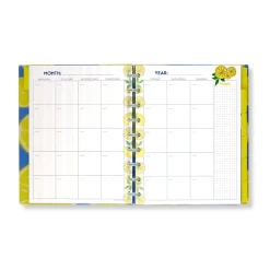 Levenger Circa Lemonade Weekly/Monthly Undated Agenda Notebook Best