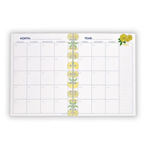 Levenger Circa Lemonade Weekly/Monthly Undated Agenda Refill (40 sheets) New