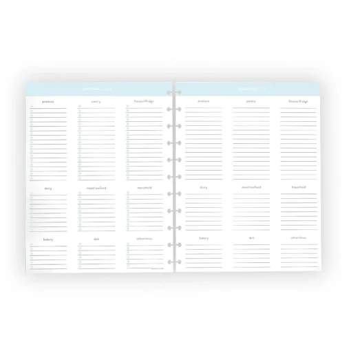Levenger Circa Meal Prep Planner Discbound Refill (100 sheets) Clearance