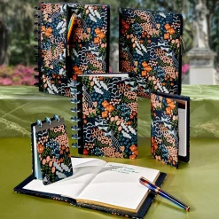 Levenger Circa Midnight Garden Zip 'N Store Pocket Discount