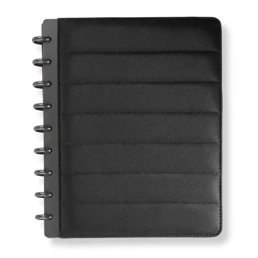 Levenger Circa Midway Sportif Nylon Foldover Discbound Notebook Black Hot