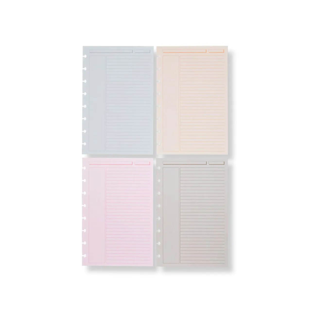 Levenger Circa Modern Multicolored 1/4" Ruled Discbound Refill (300 sheets) Outlet