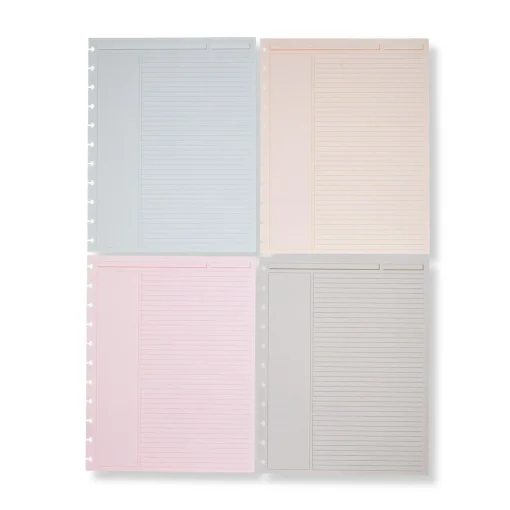 Levenger Circa Modern Multicolored 1/4" Ruled Discbound Refill (300 sheets) Outlet