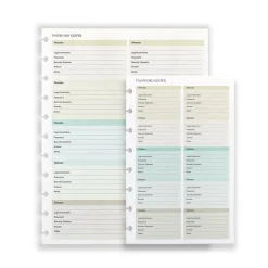 Levenger Circa Password Keeper Discbound Refill (25 sheets)