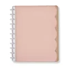 Levenger Circa Scalloped Foldover Notebook Taupe/Pink Best