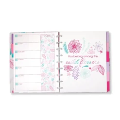 Levenger Circa Secret Garden Weekly/Monthly Undated Agenda Notebook Clearance
