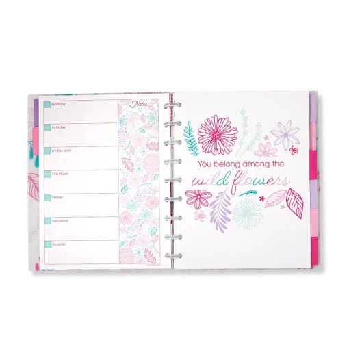 Levenger Circa Secret Garden Weekly/Monthly Undated Agenda Notebook Clearance