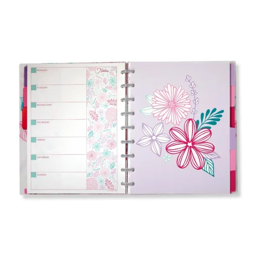 Levenger Circa Secret Garden Weekly/Monthly Undated Agenda Notebook Clearance