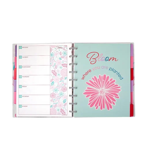 Levenger Circa Secret Garden Weekly/Monthly Undated Agenda Notebook Clearance