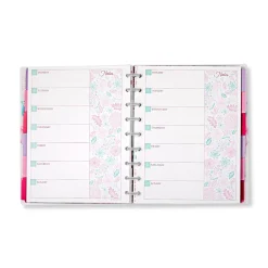 Levenger Circa Secret Garden Weekly/Monthly Undated Agenda Notebook Clearance