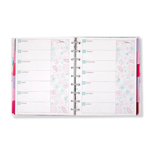 Levenger Circa Secret Garden Weekly/Monthly Undated Agenda Notebook Clearance