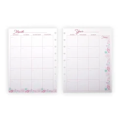 Levenger Circa Secret Garden Weekly/Monthly Undated Agenda Refill (40 sheets) Sale