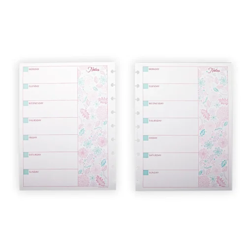Levenger Circa Secret Garden Weekly/Monthly Undated Agenda Refill (40 sheets) Sale
