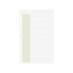 Levenger Circa Shaded Annotation Ruled Discbound Refill (100 sheets) Hot