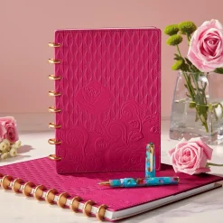Levenger Circa Sliver English Rose Discbound Notebook Outlet