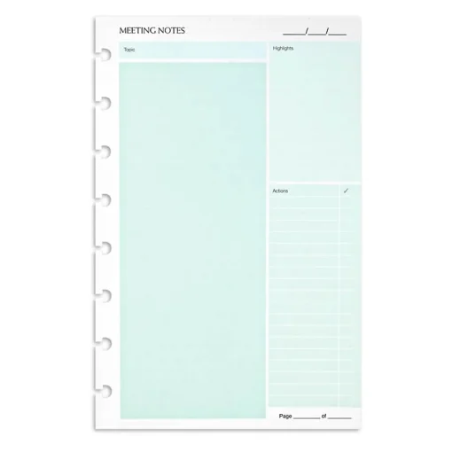 Levenger Circa smartPlanner Meeting Notes, Junior (25 sheets) Clearance