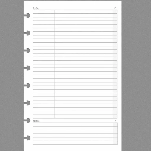 Levenger Circa Special Request Daily Planner Refill (100 sheets) New
